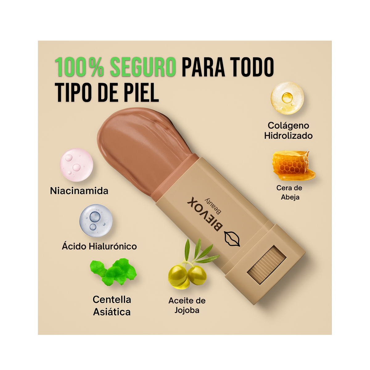 Despídete del tono incorrecto con Bálsamo-Bievox